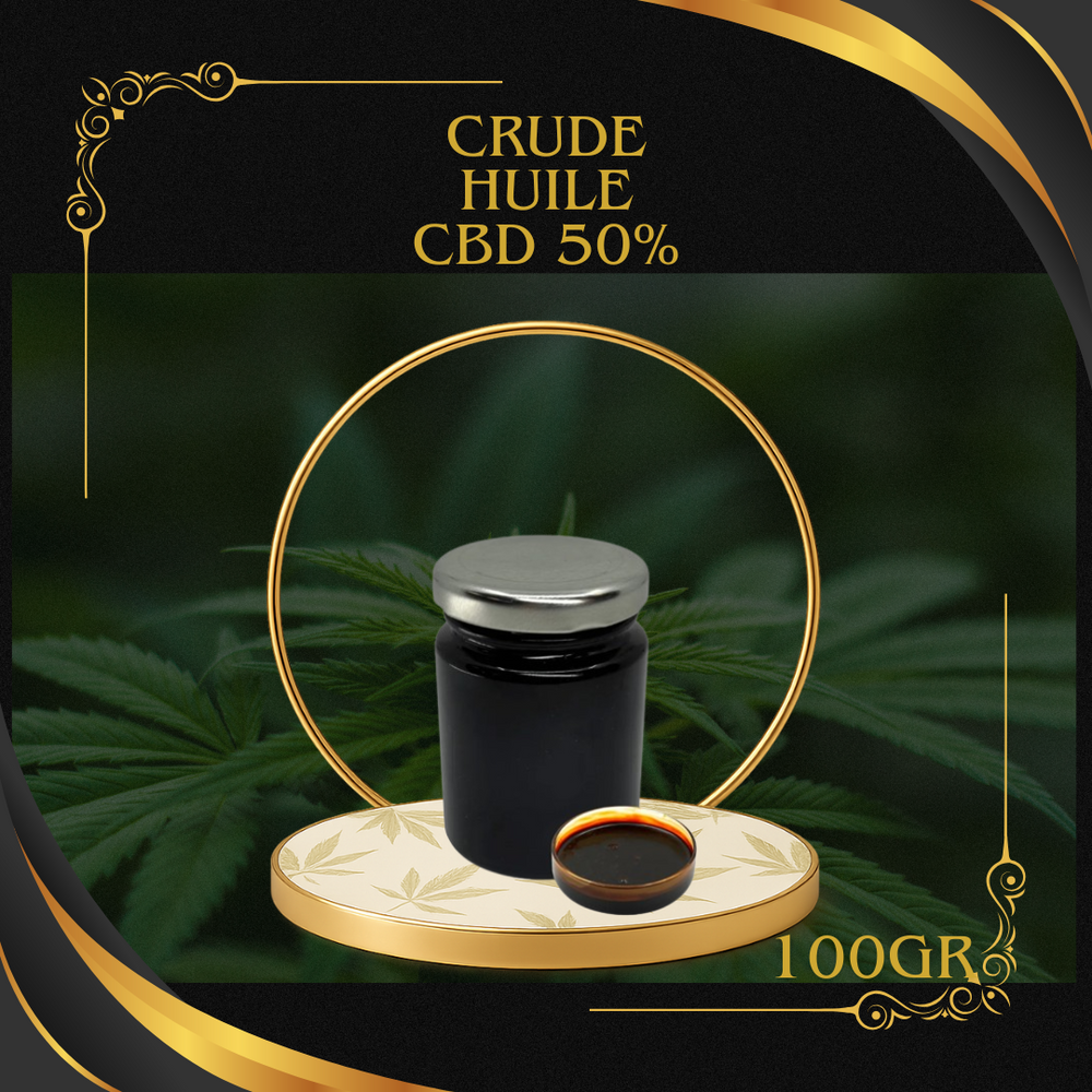 Crude Huile CBD 50% Full Spectrum 100g OzeaLab