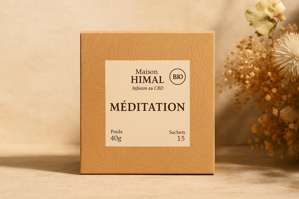 Tisane CBD bio méditation