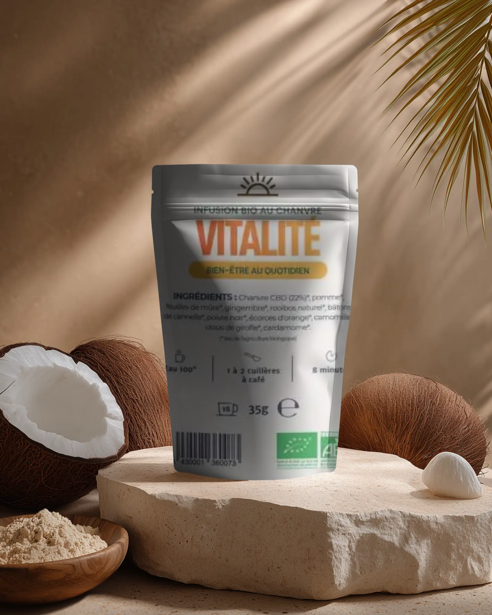 Tisane CBD Bio Vitalité OzeaLab